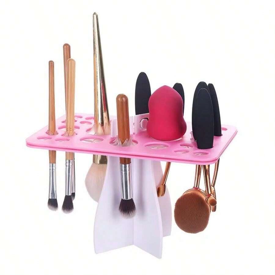 Support de séchage-rangement pinceaux de maquillage