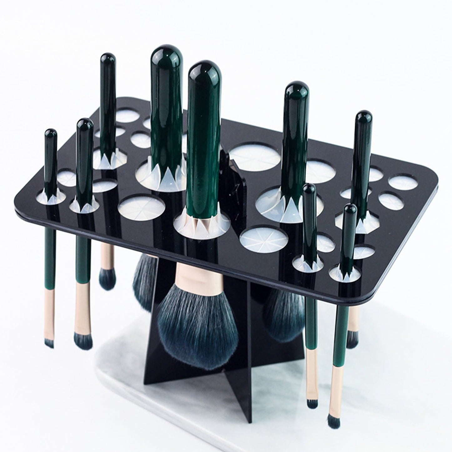 Support de séchage-rangement pinceaux de maquillage