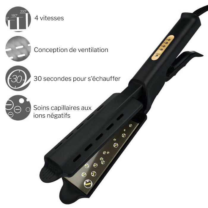 Fer à lisser professionnel ionique en céramique