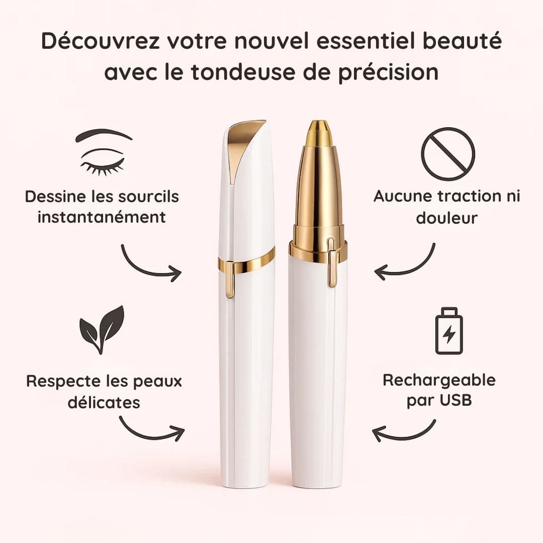 Épilateur électrique de précision pour les sourcils